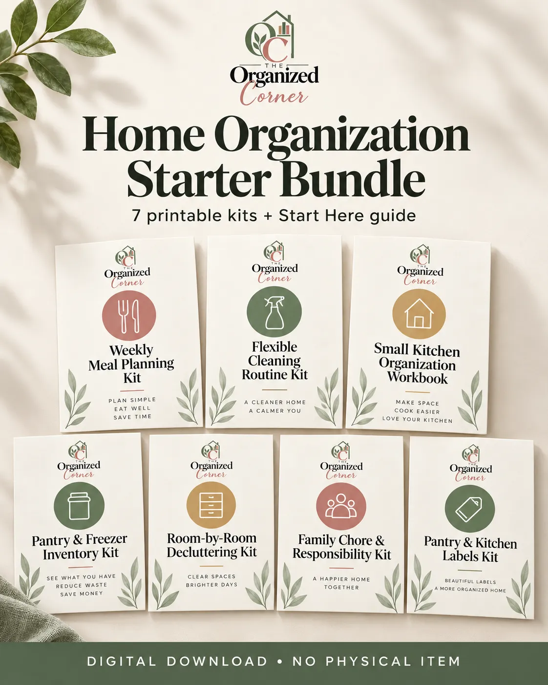 home organization printable bundle