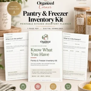 printable pantry and freezer inventory planner