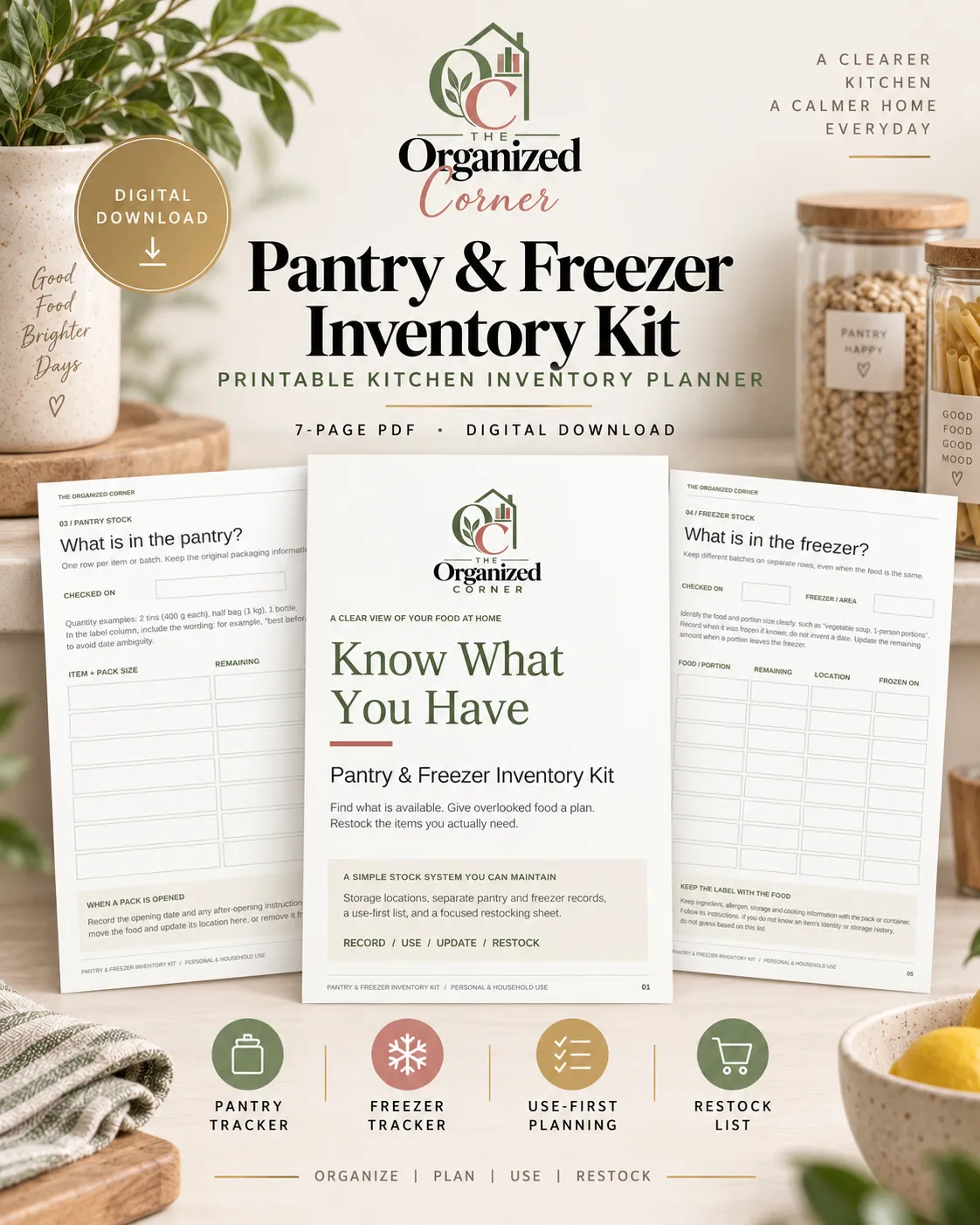 printable pantry and freezer inventory planner