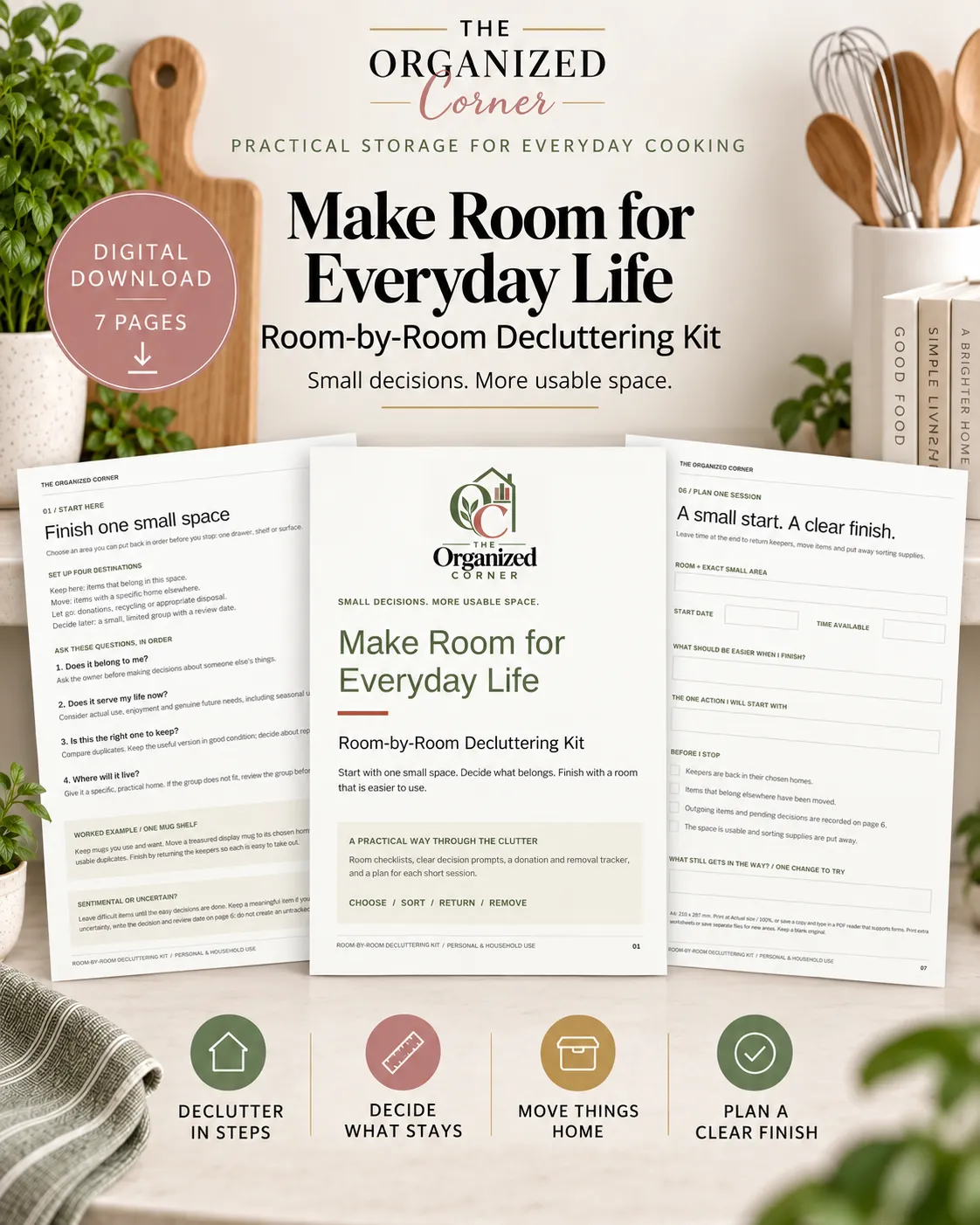 printable room by room decluttering checklist