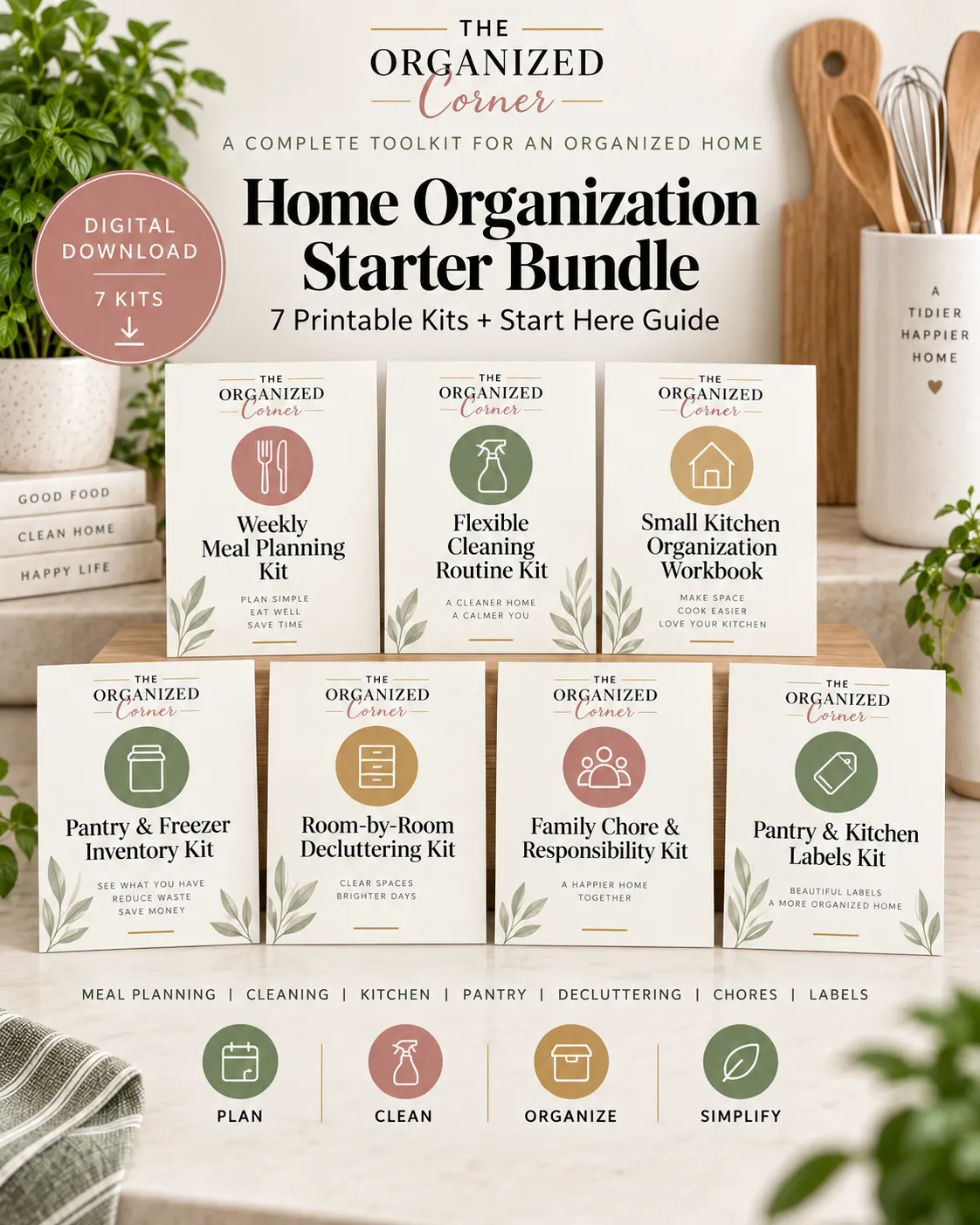 home organization printable bundle