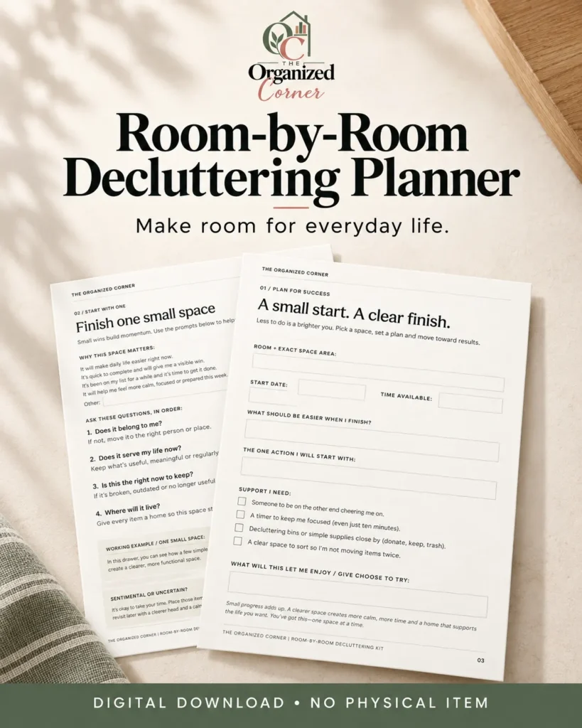 printable room by room decluttering checklist