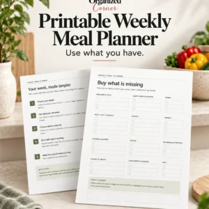 printable weekly meal planner