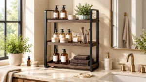 Bathroom Counter Organizer That Creates More Vanity Space