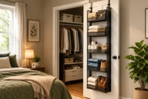 Small Bedroom Storage Ideas: Use the Back of Your Door