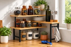 3-Tier Countertop Organizer Ideas for Small Kitchens