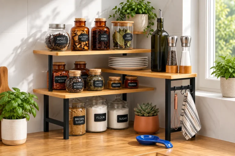 3-Tier Countertop Organizer Ideas for Small Kitchens