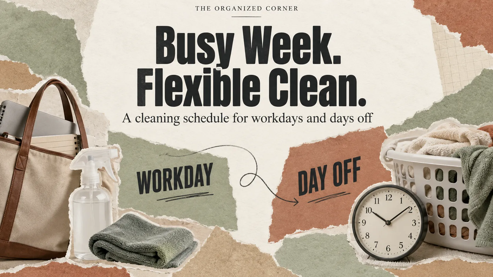 Flexible cleaning schedule for busy people on workdays and days off