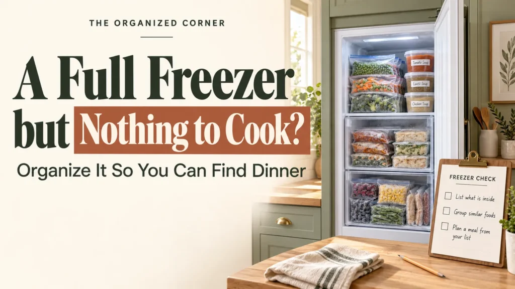 Freezer organization ideas for making frozen food easier to find