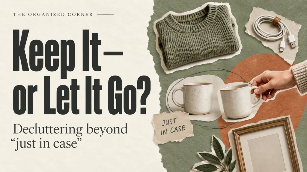 How to decide what to keep when decluttering just in case items