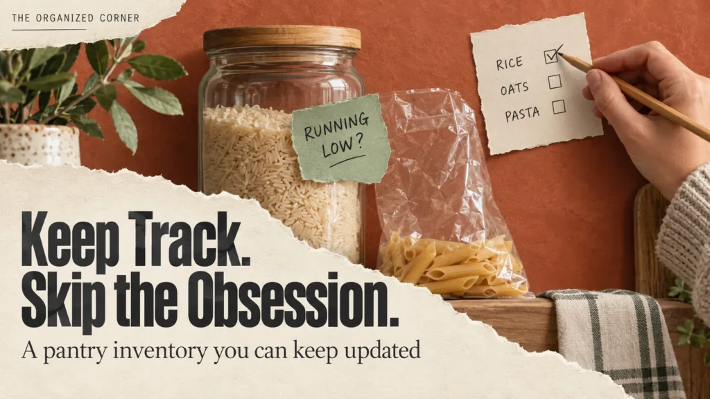 How to keep a pantry inventory updated without tracking every item