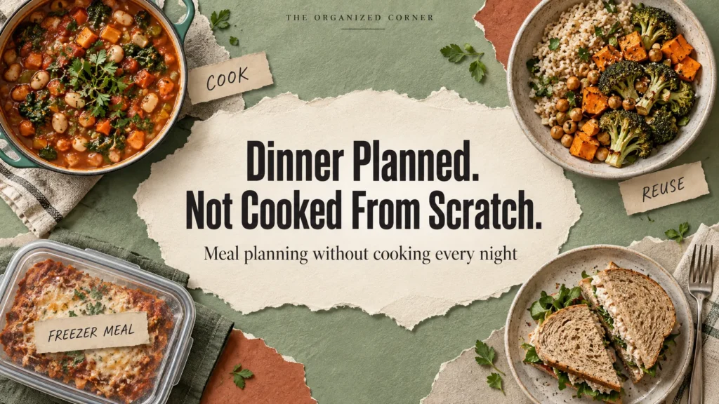 Meal planning for busy weeknights without cooking from scratch every night