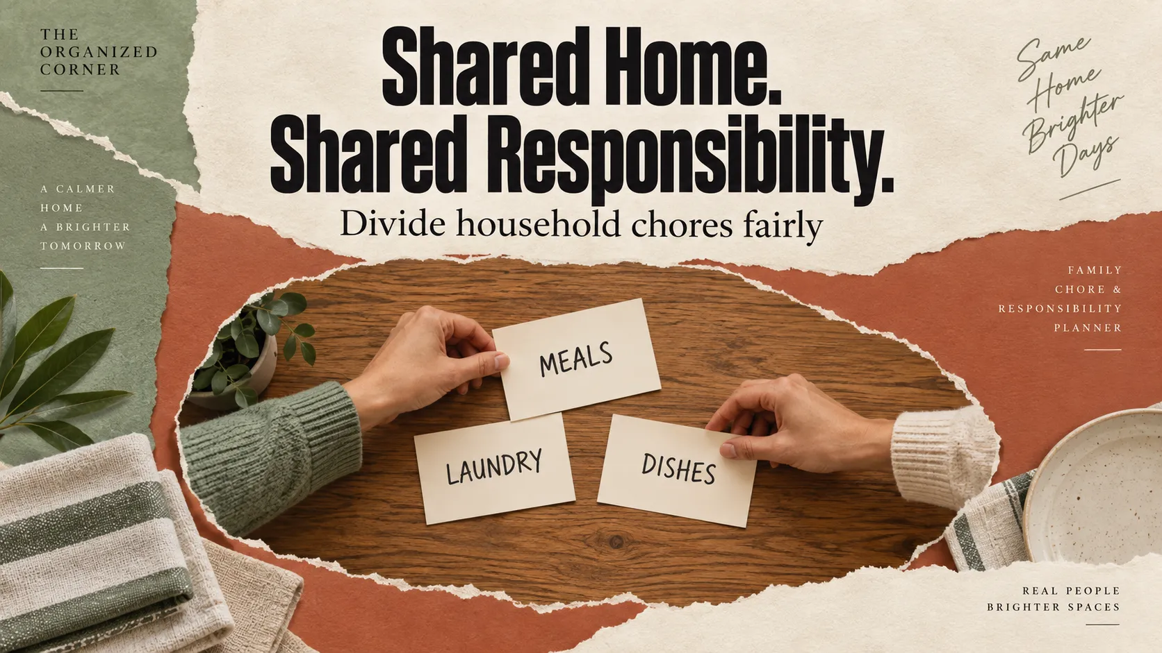 How to divide household chores fairly in a shared home